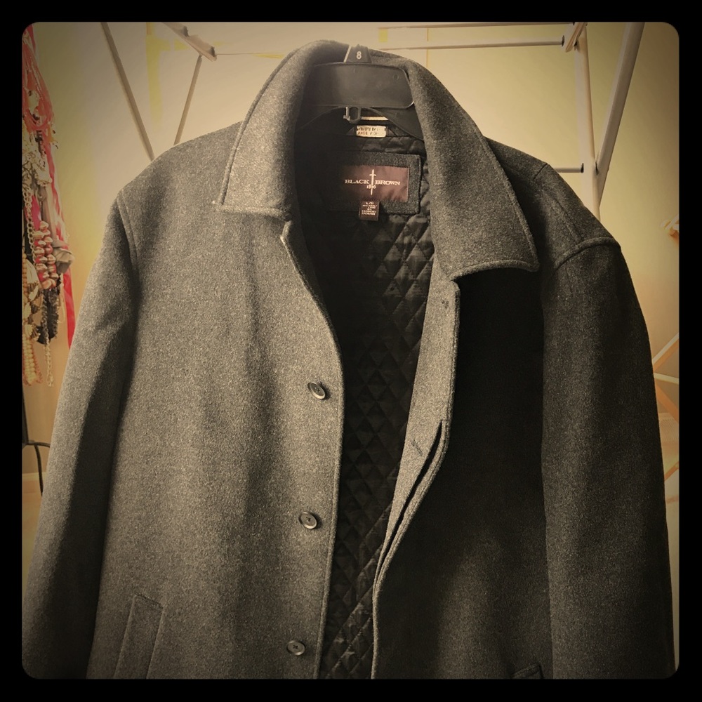 Wool/cashmere Men's Peacoat - Lord & Taylor